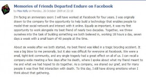 facebook memorialized profile obituary
