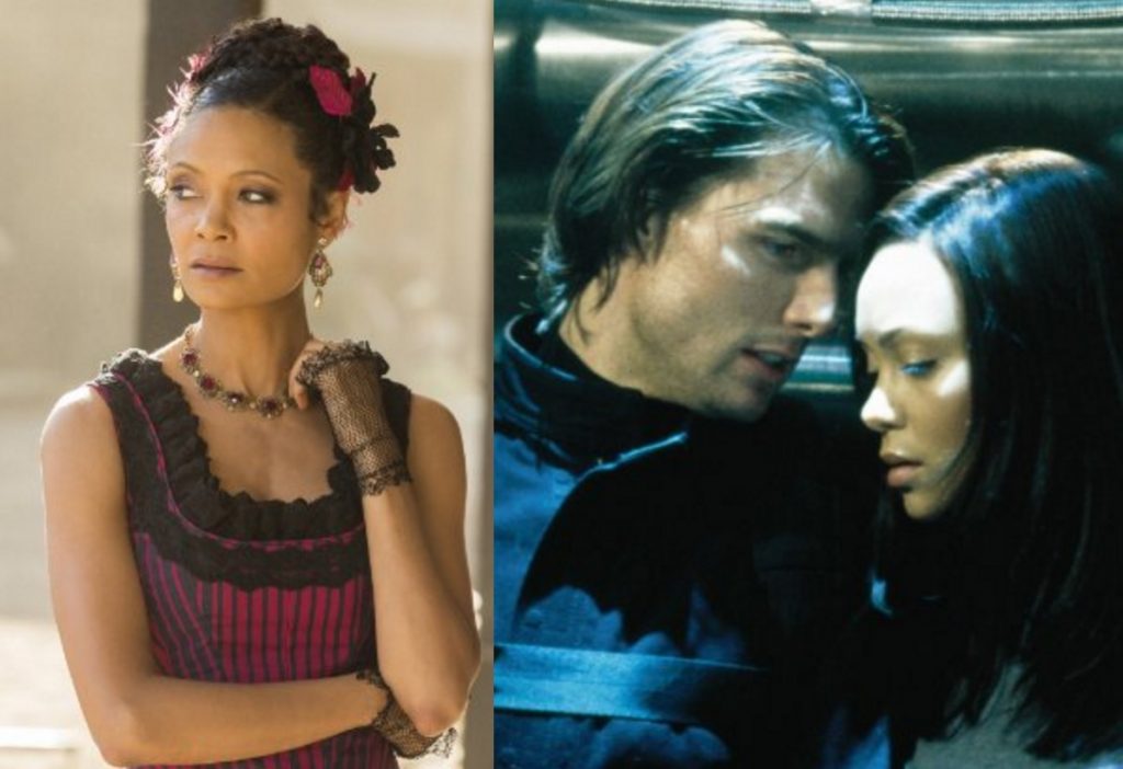 Thandie Newton in Westworld and Mission : Impossible II
